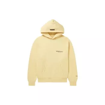 Fear of God Essentials Blend Jersey с флисовой подкладкой и капюшоном унисекс с капюшоном кремового цвета Garden-Glove FOG-SS22-008