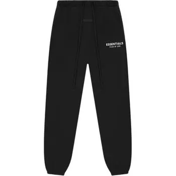 Fear of God Essentials Classic Fit Fleece Sweatpant Jet Black Men Bottoms 130AS252020F L