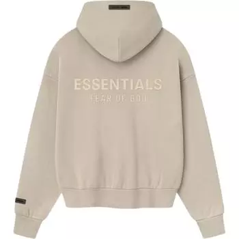 Fear of God Essentials Classic Худи на молнии Timber Мужской Верх Серый 192SP254781F L