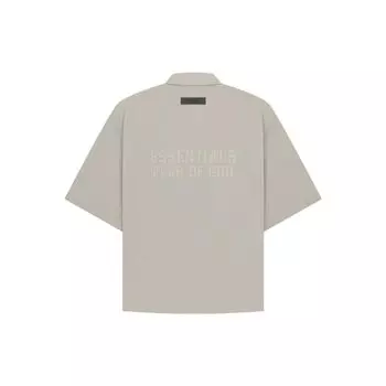 Fear Of God Essentials Drop 2 SS23 SS Nylon Shirt Seal Men Shirts Seal-Gray FOG-SS23-342 S