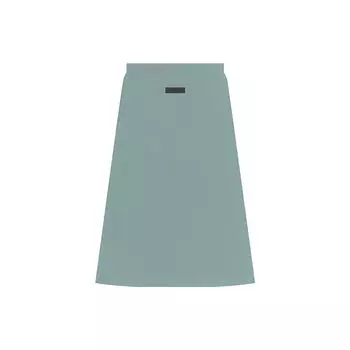 Fear Of God Essentials Drop 2 SS23 Sycamore Long Skirt Solid Color Knitted Side Pocket Bodycon Midi Skirt Misty Blue Women skirts FOG-SS23-231 XL