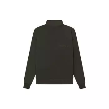 Fear of God Essentials Essentials SS23 Толстый теплый свитер с высоким воротником и вышивкой логотипа спереди Мужской свитер Off-Black FOG-SS23-074 XXL