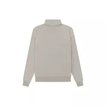Fear of God Essentials Essentials SS23 Водолазка с вышивкой логотипа спереди и утолщенным теплым дизайном Мужская толстовка Seal-Grey FOG-SS23-073 M