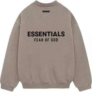 Fear of God Essentials Fleece Crewneck II Heather Grey Men Tops 192HO246269F S