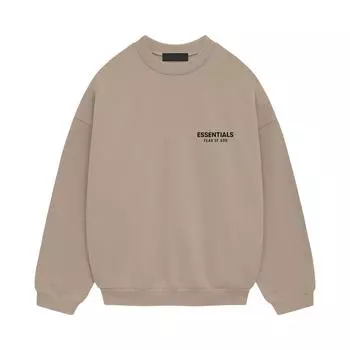 Fear of God Мужские топы Essentials Fleece Crewneck II Desert Sand Tan 192HO246267F L