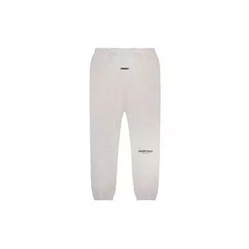 Fear of God Спортивные штаны Essentials на флисовой подкладке с манжетами на шнурке и принтом с логотипом. Спортивные штаны унисекс темно-вересково-овсяного цвета FOG-FW21-168 M