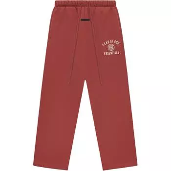 Fear of God Essentials Fleece Relaxed Sweatpants Crimson Men Bottoms Red 130HO244326F XL