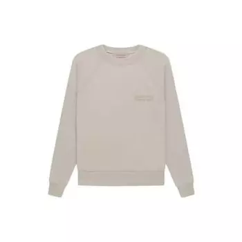 Fear of God Essentials FW22 Флисовая толстовка с круглым вырезом и буквенным логотипом Топы унисекс Дымчато-серый FOG-FW22-316 XXL