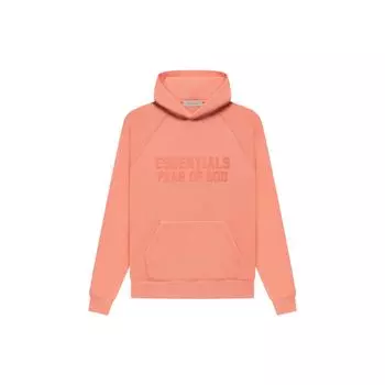 Fear of God Essentials FW22 Флисовая толстовка с буквенным принтом Essentials Толстовки унисекс Коралловый FOG-FW22-029 XL
