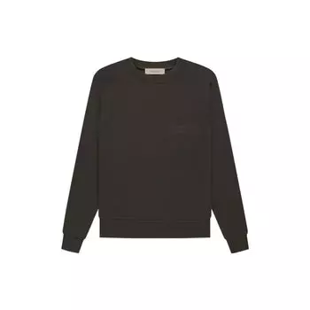 Fear of God Essentials FW22 Флисовый свитшот с круглым вырезом Essentials Топы унисекс Off-Black Heather-Grey FOG-FW22-476 XXL