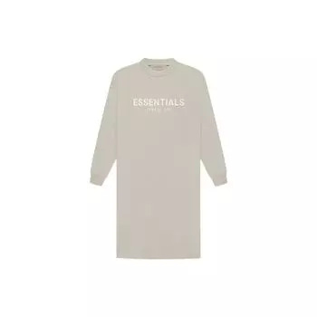 Fear of God Essentials FW22 Футболка с длинным рукавом Платье Дымчатое Женское Платье Серый FOG-FW22-066 XS