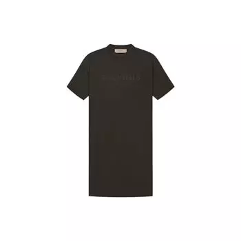 Fear Of God Essentials FW22 Tee Dress Off Black Women Dresses Gray-Black FOG-FW22-668 M
