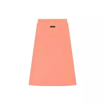 Fear of God Essentials FW22 Трикотажная длинная юбка Женские юбки Коралловый FOG-FW22-012 XXS