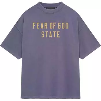 Fear of God Essentials Heavy Crewneck Tee Lavender Мужские топы Фиолетовый 125BT242007F S