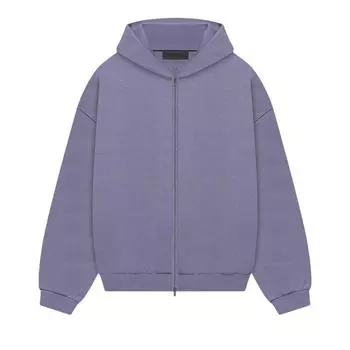 Fear of God Essentials Heavy Fleece Full Zip Hoodie Lavender Men Tops Purple 192BT246247F M