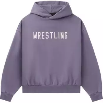Fear of God Essentials Heavy Fleece Vintage Shrunken Hoodie Lavender Men Tops Purple 192BT246217F