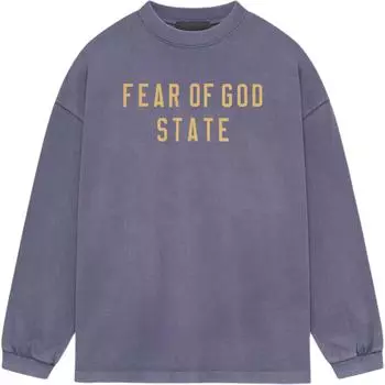 Fear of God Essentials Heavy Long-Sleeve Tee Lavender Мужские топы Фиолетовый 125BT242017F M