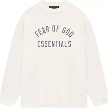 Fear of God Essentials Jersey Long-Sleeve Tee Shell Men Tops Cream 125BT244202F M