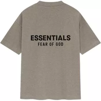 Fear of God Essentials Классическая футболка Homestead Heather Мужские топы Серый 125AS254191F XS