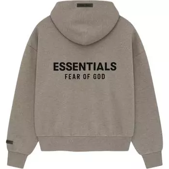 Fear of God Essentials Классическая толстовка с капюшоном из флиса Homestead Heather Мужские топы Серый 192AS252051F M