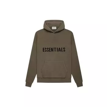 Fear of God Essentials Knit Hoodie Pullover Unisex Tops Harvest-Wheat FOG-FW21-014 XXS