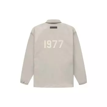 Fear of God Essentials Коллекция 1977 SS22 Тренерская куртка с однотонным логотипом и воротником Верхняя одежда унисекс Однотонная FOG-SS22-939 L