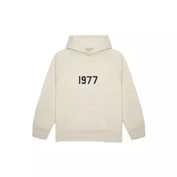 Fear of God Essentials Коллекция 1977 SS22 Толстовка с капюшоном и графическим принтом Детские топы Пшеница FOG-SS22-306 M