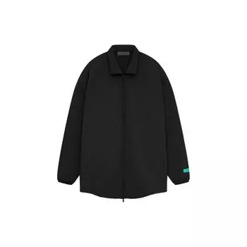 Fear of God Essentials Нейоновая куртка-рубашка темно-черного цвета Мужская верхняя одежда 202SP244494F M