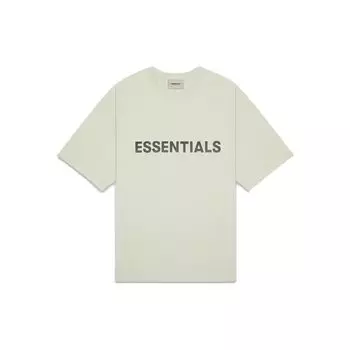 Fear of God Essentials Осень/Зима 2020 Футболка с коротким рукавом Мужские топы Шалфейно-зеленый FOG-FW20-301 L