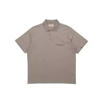 Fear of God Essentials Осень/Зима 2020 Поло Рубашка Унисекс Топы Серо-коричневый FOG-FW20-212 M