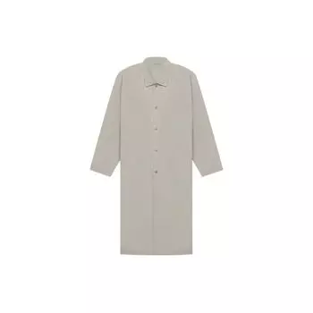 Fear of God Essentials Осень/Зима 2022 Длинное однобортное пальто Верхняя одежда унисекс Дымчато-серый FOG-FW22-094 M