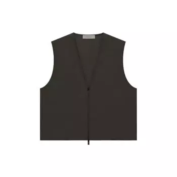 Fear of God Essentials Осень/Зима 2022 Жилет без рукавов с v-образным вырезом Верхняя одежда унисекс Off-Black Grey FOG-FW22-255 S