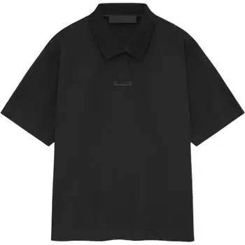 Fear of God Essentials Pique Polo Black Men Tops 125BT244330F XS