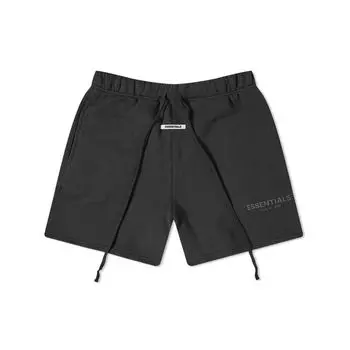 Fear of God Essentials SS20 Спортивные шорты с логотипом на шнурке Мужские шорты черные FOG-SS20-284 L