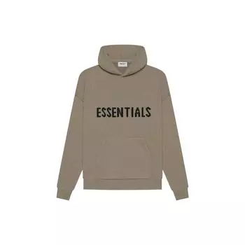 Fear of God Essentials SS21 Вязаный пуловер с логотипом унисекс топы серо-коричневого цвета FOG-SS21-646 S