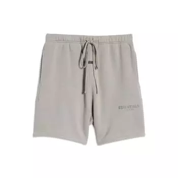 Fear of God Essentials SS21 Спортивные шорты с однотонным шнурком и логотипом Низ унисекс Цементная галька Светло-коричневый FOG-SS21-676 S