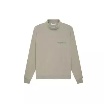 Fear of God Essentials SS21 Толстовка с воротником на флисовой подкладке Топы унисекс Moss FOG-SS21-582 L