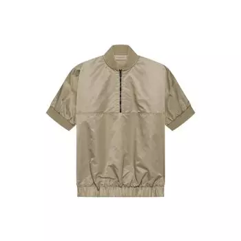 Fear Of God Essentials SS22 Half Zip Pullover Men Tops Oak-Brown FOG-SS22-089