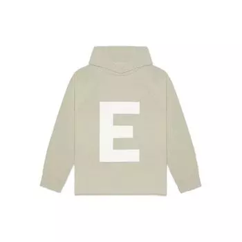 Fear Of God Essentials SS22 Kids Big E Knit Hoodie Sea Foam Logo Kids Hoodies Gray-Green FOG-SS22-668 XL