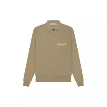 Fear of God Рубашка поло с длинным рукавом Essentials Ss22, унисекс, дубово-коричневый FOG-SS22-265 L