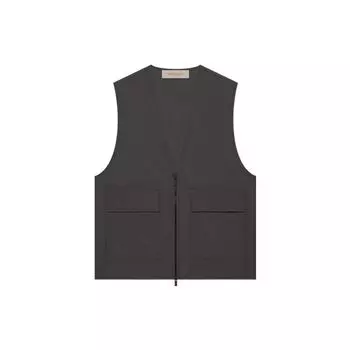 Fear of God Essentials SS22 Рабочий жилет Мужские жилеты Железно-черный FOG-SS22-118 M