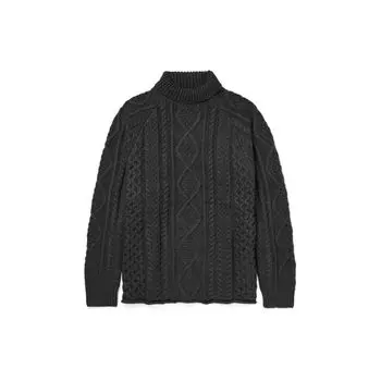 Fear of God Essentials SS22 Свитер с высоким воротником косой вязки Мужские топы Iron FOG-SS22-009 XS