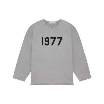Fear of God Essentials SS22 Свитер с необработанными краями Мужской свитер Темно-овсяный FOG-SS22-086 XXS