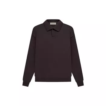 Fear of God Essentials SS23 Однотонная повседневная свободная рубашка поло с длинными рукавами Мужские топы FOG-SS23-040 M