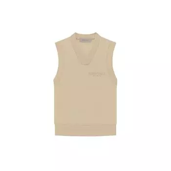 Fear Of God Essentials SS23 Pullover V Neck Vest Sand Women Tops Off-White FOG-SS23-116 S