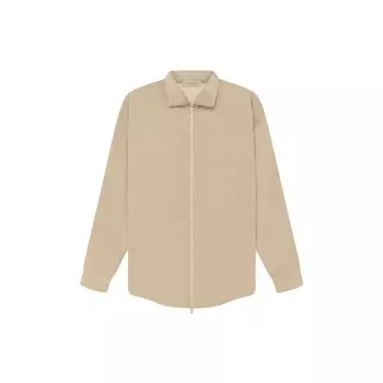 Fear Of God Essentials SS23 Solid Color Zipper Corduroy Fleece Collar Shirt American Heavyweight Jacket Men Jacket FOG-SS23-044 M