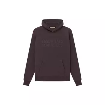 Fear of God Essentials SS23 Теплая толстовка с флисовой подкладкой Мужская толстовка с капюшоном сливового цвета FOG-SS23-005 S