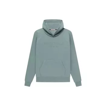 Fear of God Essentials SS23 Толстовка с вафельным регланом и принтом логотипа платана Мужские топы Туманно-синий FOG-SS23-034 L