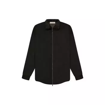 Fear of God Essentials SS23 Вельветовая куртка-рубашка с плюшевой подкладкой Мужская верхняя одежда Off-Black FOG-SS23-045 S