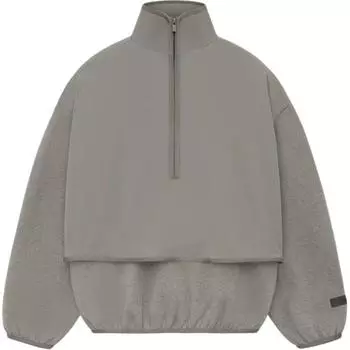 Fear Of God Essentials SS24 Nylon Fleece Mockneck Loose High Neck Drop Shoulder Long Sleeve American Heavyweight Sweater Men sweater 202SU244301F XXS